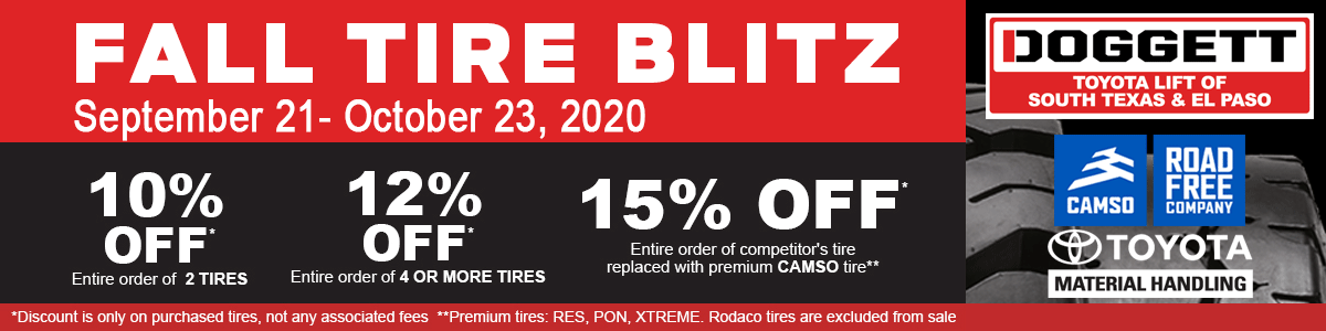 Doggett and CAMSO Fall Tire Blitz